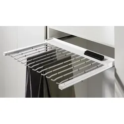 Schrank-Hosenhalter,ausziehbar,9079968,Korpusb.800mm,Anz.Hosenhalt.13,STA silber