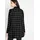 bonprix Karierte Longbluse mit Taschen Schwarz 48