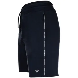 Emporio Armani Herren Sweatshorts - BASIC TERRY, Bermuda, Baumwoll-Mix Blau XL