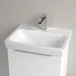 Villeroy & Boch Architectura Waschbecken 55 x 42 cm, ohne Überlauf, Badkeramik, weiß alpin