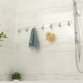 Intirilife Garderobenleiste Modell E 54 x 5 x 5 cm Silber