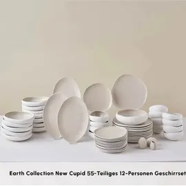 KARACA Earth Collection Cupid Tafelservice 55-tlg. cremefarben