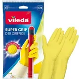 Vileda Gummihandschuhe Der Griffige, Supergrip, Latex, Größe S