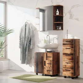 Vicco Midischrank Ilias 30 x 95 cm mit 5 Schubladen