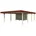 Carport Wendland nussbaum mit