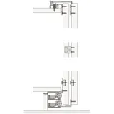HAWA Combino 50 H FS Beschlägegarnitur 1400 X 2400 X 19, 3 Türig