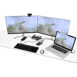 Startech StarTech.com USB-C USB-A-Dock - Hybrid Universal USB 3.0 Dockingstation für USB-C- oder USB-A-Laptop - Dual-Monitor 4K 60Hz HDMI/DisplayPort (DK30A2DHUUE)