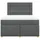 vidaXL Boxspringbett 140 x 200 cm Dunkelgrau