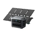 Anker SOLIX C1000 Gen 2 Powerstation mit 100W Faltbares Solarpanel, 2.000W Solargenerator, vollständige Aufladung in 49 Minuten, 1.024Wh LiFePO4-Akku für Notstromversorgung, Stromausfälle und Camping