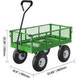 Vevor Bollerwagen 300 kg grün