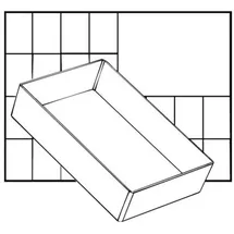 RAACO A6 1 Facheinsatz einzeln 47x109x157 mm