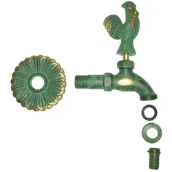 Garten Wasserhahn Hahn Gockel Nostalgie Auslaufhahn Auslaufventil nostalgisch