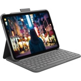 Logitech Slim Folio - Tastatur und Foliohülle - kabellos - Bluetooth LE - QWERTY