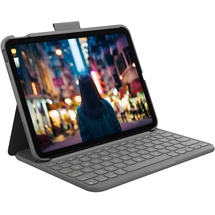 Logitech Slim Folio - Tastatur und Foliohülle - kabellos - Bluetooth LE - QWERTY