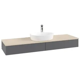 Villeroy & Boch Antao Waschbeckenunterschrank K14_5 1600x190x500mm K14153GK mit Struktur FK/AP: GK/3