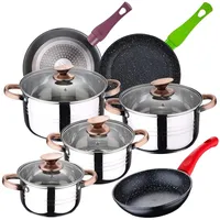 San Ignacio Nona Kochtopfset 20/24/28 Cm 8 Stücke - Chrome / Black - One Size