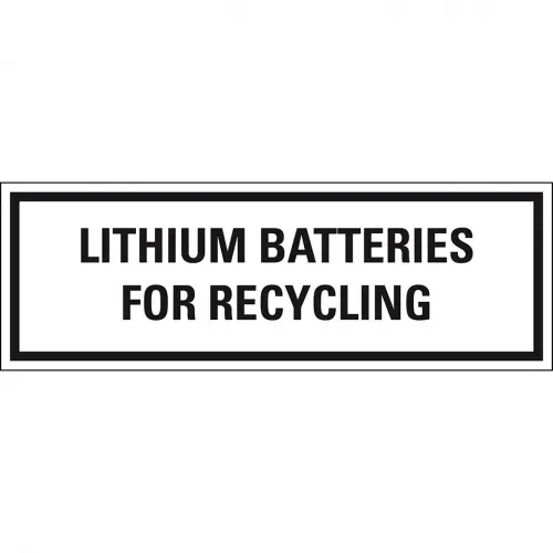 Aufkleber I Verpackungszeichen Lithiumbatterien zum.., englisch, Folie, seewasserbeständig, 500/Rolle, IMDG-Code, GGVSEB, ADR