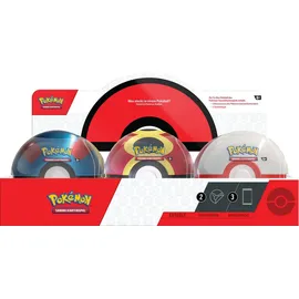 Pokémon Pokeball Tin Box Herbst 2025 mit 3 Boostern