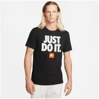 Nike T-Shirt - Schwarz,Orange,Weiß - XL
