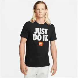 Nike T-Shirt - Schwarz,Orange,Weiß - XL