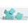 Flash Aqua / Semi Flash Aqua / Cloud White 38