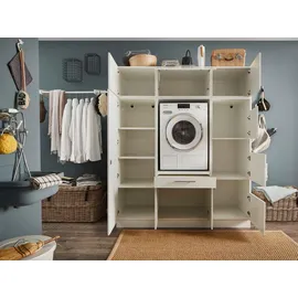 laundreezy weiß, Holzwerkstoff, 1 Schubladen, 167.5x200x67.5 cm