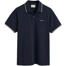 GANT Tipped Piqué Kurzarm-poloshirt Evening Blue L