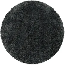 Ayyildiz Teppiche Fluffy 3500 Hochflorteppich Ø 80 cm grau