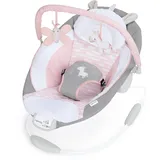 Ingenuity Ingenuity, Babywippe mit Vibration und 8 Melodien, Flora the Unicorn - abnehmbare spielbogen, gepolsterter Kopfstütze, Sicherheitsgurt, Babysitz ,Lautstärkeregler, grau / rosa, ab der Geburt bis 9kg
