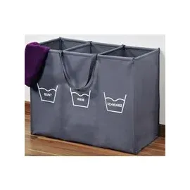 KESPER Wäschesammler, grau Polyester B/H/L: ca. 36x60x74 cm - Grau