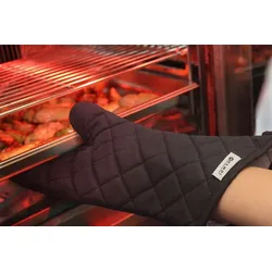 Hendi 1 x 2 Ofenhandschuhe,feuerfest beschichtete Baumwolle,