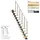 DOLLE Mittelholmtreppe Basel 64 cm Edelstahl/Holz/Metall