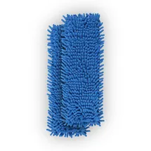 BestLivings Bodenwischer Ersatzbezug Mikrovelour Chenille Blau 2er Pack