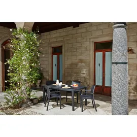 PROGARDEN Prince Gartentisch 150 x 90 x 72 cm anthrazit