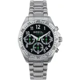 Breil Herren Armbanduhr Grow UP mit silberfarbenem Stahlarmband, 5 Bar, Gehäusedurchmesser: 37 mm, EW0712