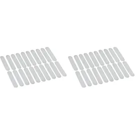 Wenko Anti-Rutsch-Streifen 20 Stück für Kleiderbügel, 0,8 x 5 cm, Transparent