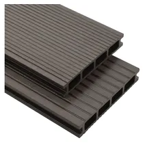vidaXL WPC Terrassendielen 10 m2 4 m dunkelbraun