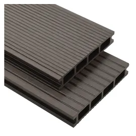 vidaXL WPC Terrassendielen 10 m2 4 m dunkelbraun