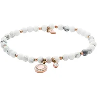 Fossil Armband mit Howlith und Glassteinen roségold JA6934791 Größe 16,5 cm