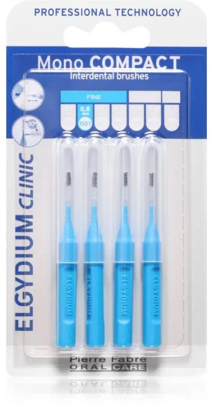 Elgydium Mono Compact Interdentalzahnbürste Blue 4 St.