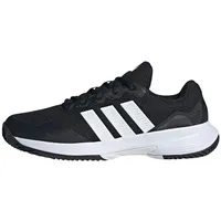 adidas Gamecourt 2 Black/White/Silver Met 42 2/3