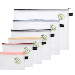 FolderSys Reißverschlussbeutel für verschiedene Formate transparent