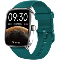 Smartwatch Damen Herren mit Telefonfunktion, 1,85" Fitnessuhr Smart Watch, 100+ Sportmodi Fitness Tracker mit Herzfrequenz/SpO2/Schlaf Monitor Schrittzähler, IP68 Wasserdicht Sportuhr für iOS Android