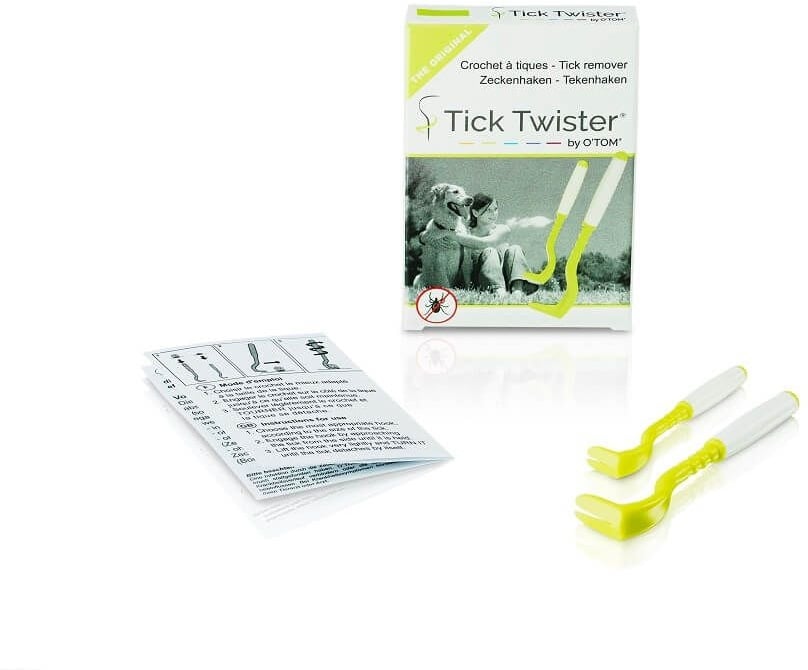Tick Twister by OTom Zeckenhaken mit Silikongriff 2 Stück Multicolor im Karton