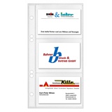 Veloflex 5352000 - Visitenkartenhüllen 110 x 210 mm, für 6 Karten pro Hülle, transparent, 10er Packung