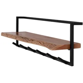 KAWOLA Wandgarderobe Nerea Akazie Schwarz