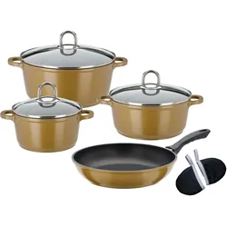 Topf-Set GSW "Gourmet Premium Color", gold (goldfarben), Töpfe, Induktion