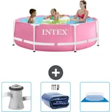 Intex – Schwimmbecken mit rundem Rahmen – 244 x 76 cm – im Lieferumfang enthalten Accessoire CB76