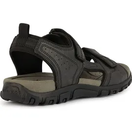 GEOX Uomo Strada B Sport Sandal Herren Schwarz 44