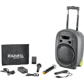 Ibiza PORT8VHF-MKII-TWS MOBILE BESCHALLUNGSANLAGE 8" inkl. Mikrofon